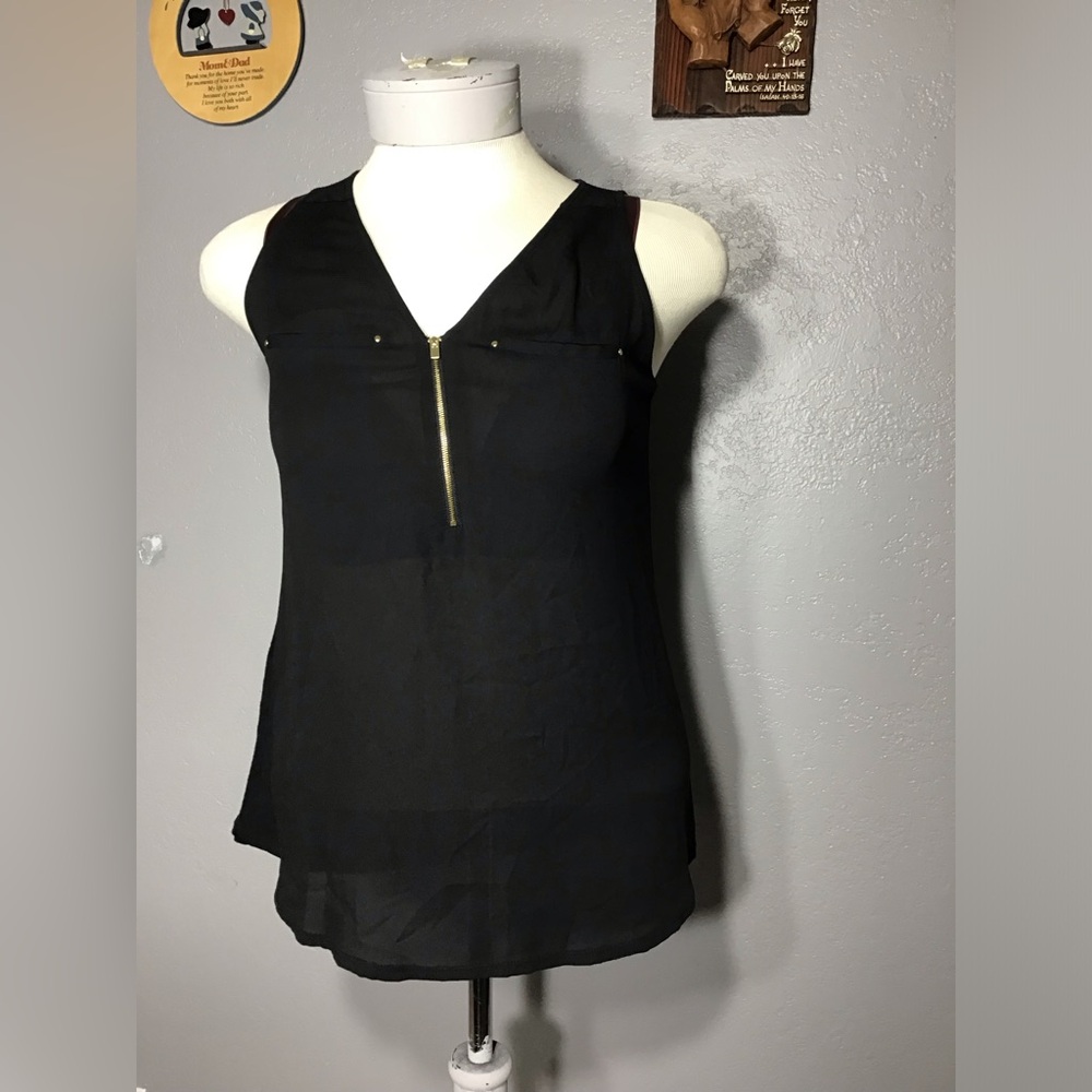 H&M Camisole Top In Viscose Jersey With A V-Neck At Front And Back Size L
